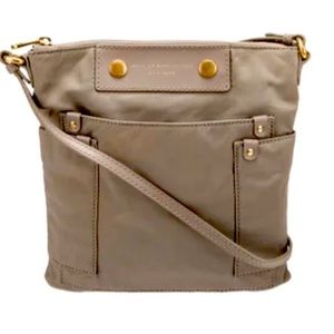 Marc Jacobs nylon crossbody brown vegan bag